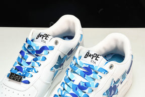 Bape Sta Low White ABC Camo Blue