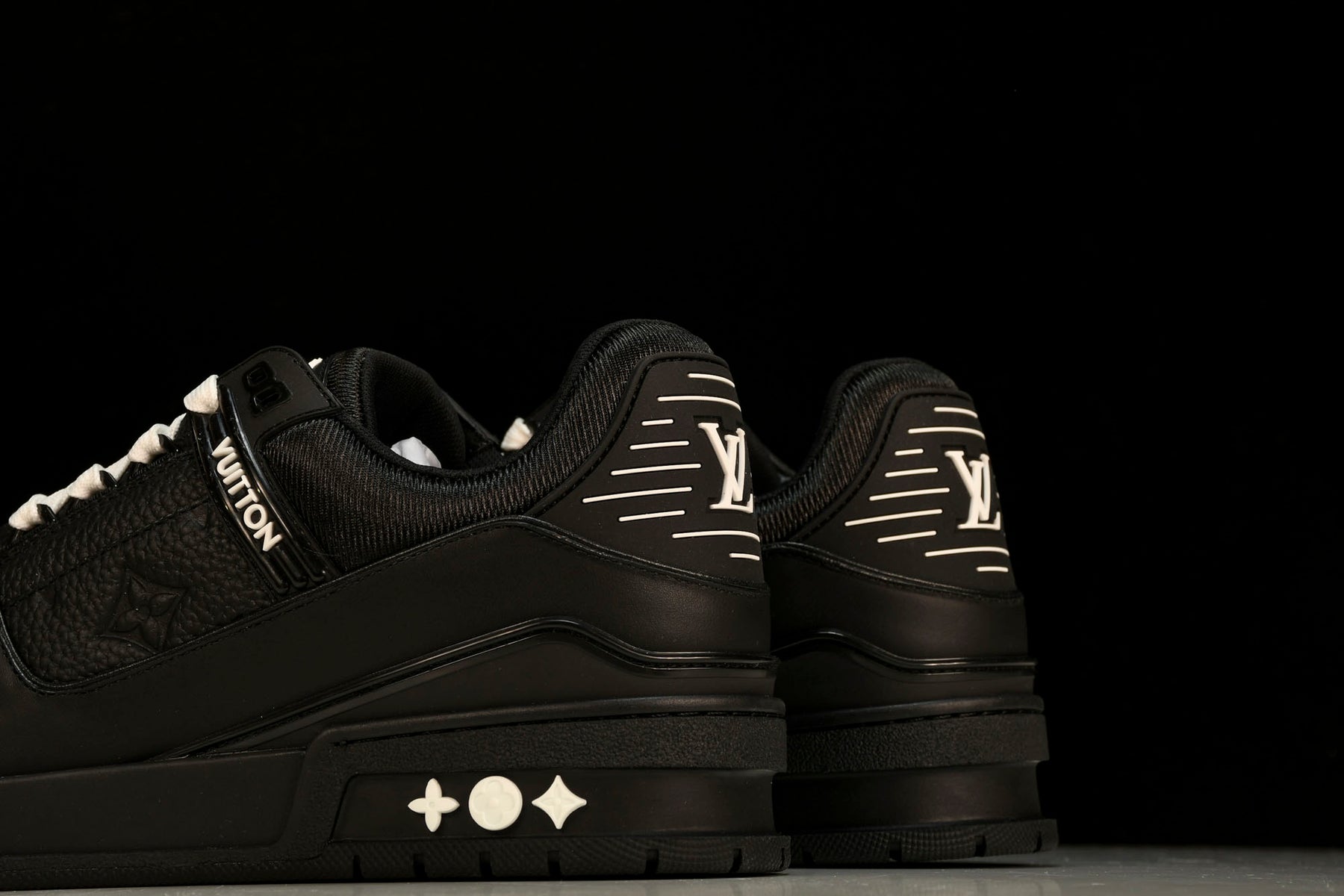 Louis Vuitton Trainer Black Embossed Monogram