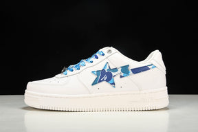 Bape Sta Low White ABC Camo Blue