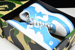 Bape Sta Patent Leather Blue White