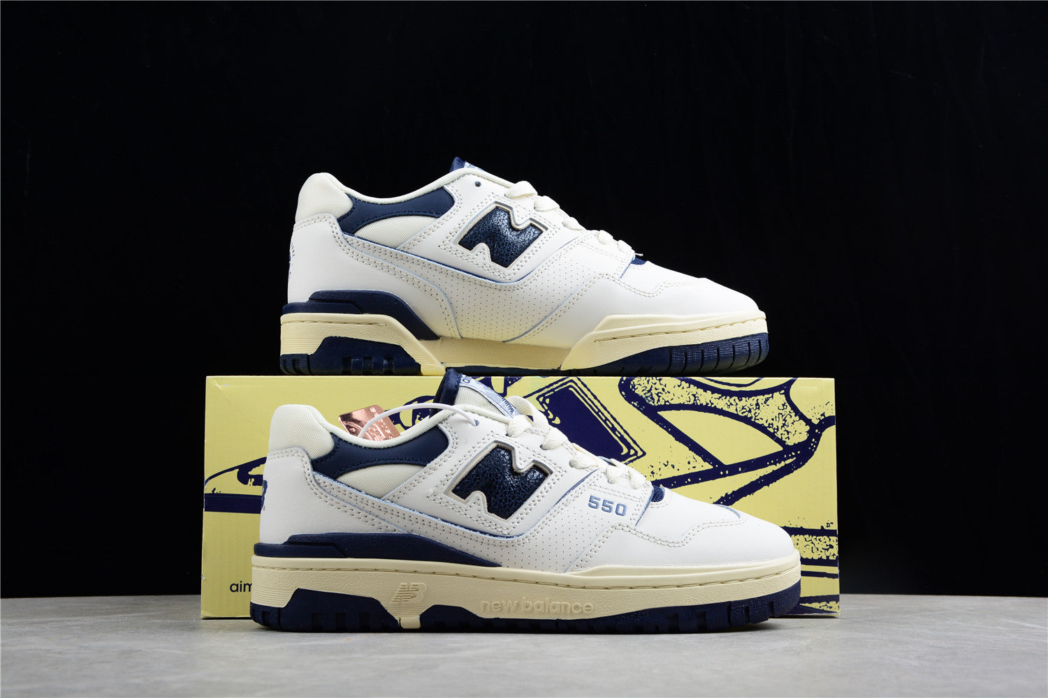 New Balance 550 Aime Leon Dore White Navy