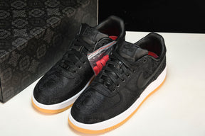 Fragment x CLOT x Nike Air Force 1 Low Black Silk