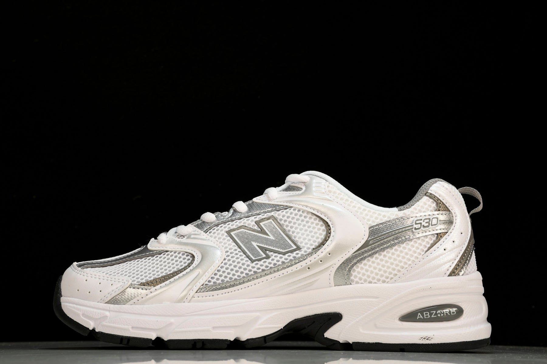 New Balance 530 White Silver Metallic