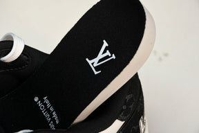 Louis Vuitton Trainer Velcro Strap Monogram Denim Black