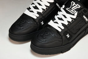 Louis Vuitton Trainer Black Embossed Monogram