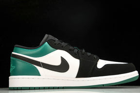 Air Jordan 1 Low White Black Mystic Green