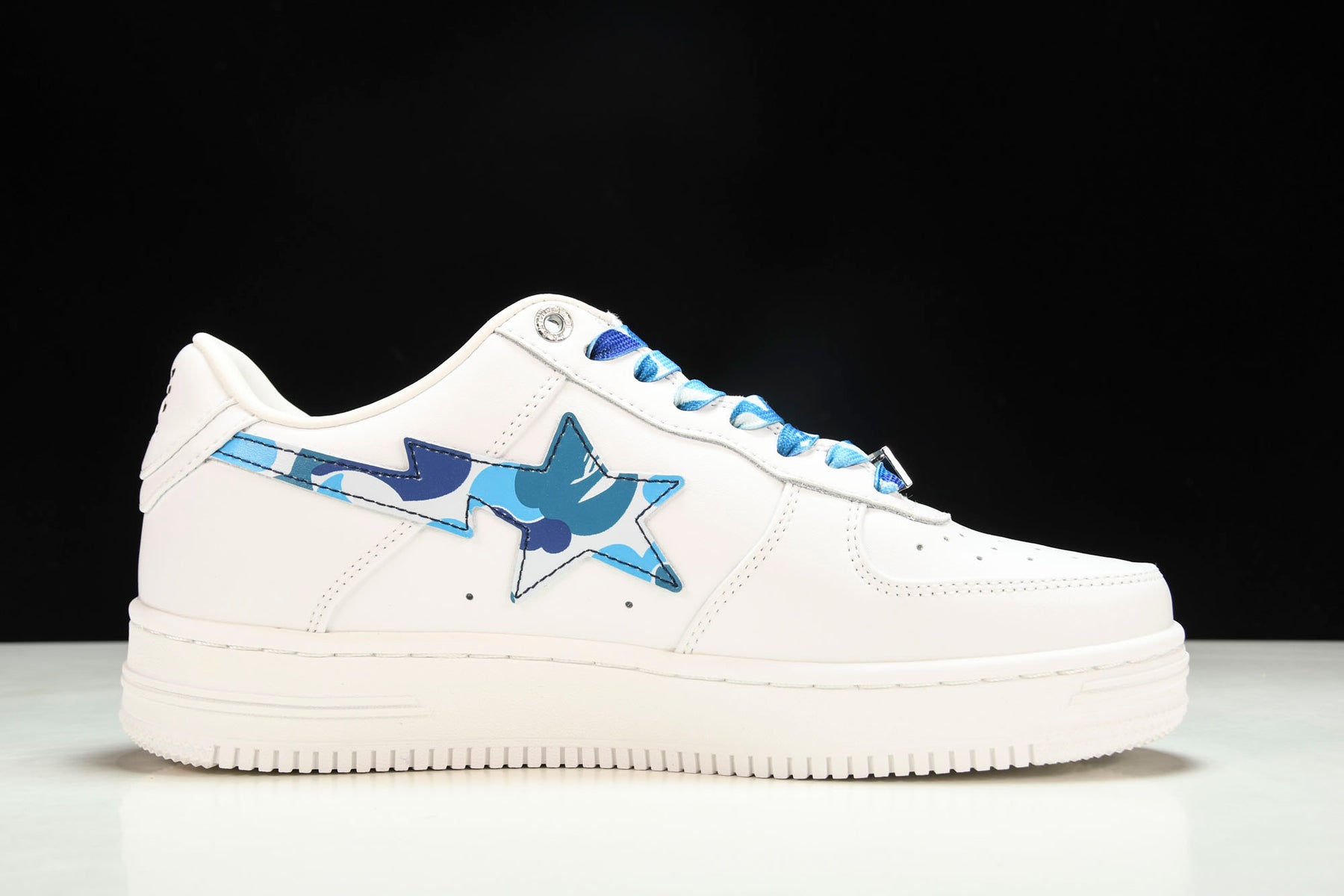 Bape Sta Low White ABC Camo Blue