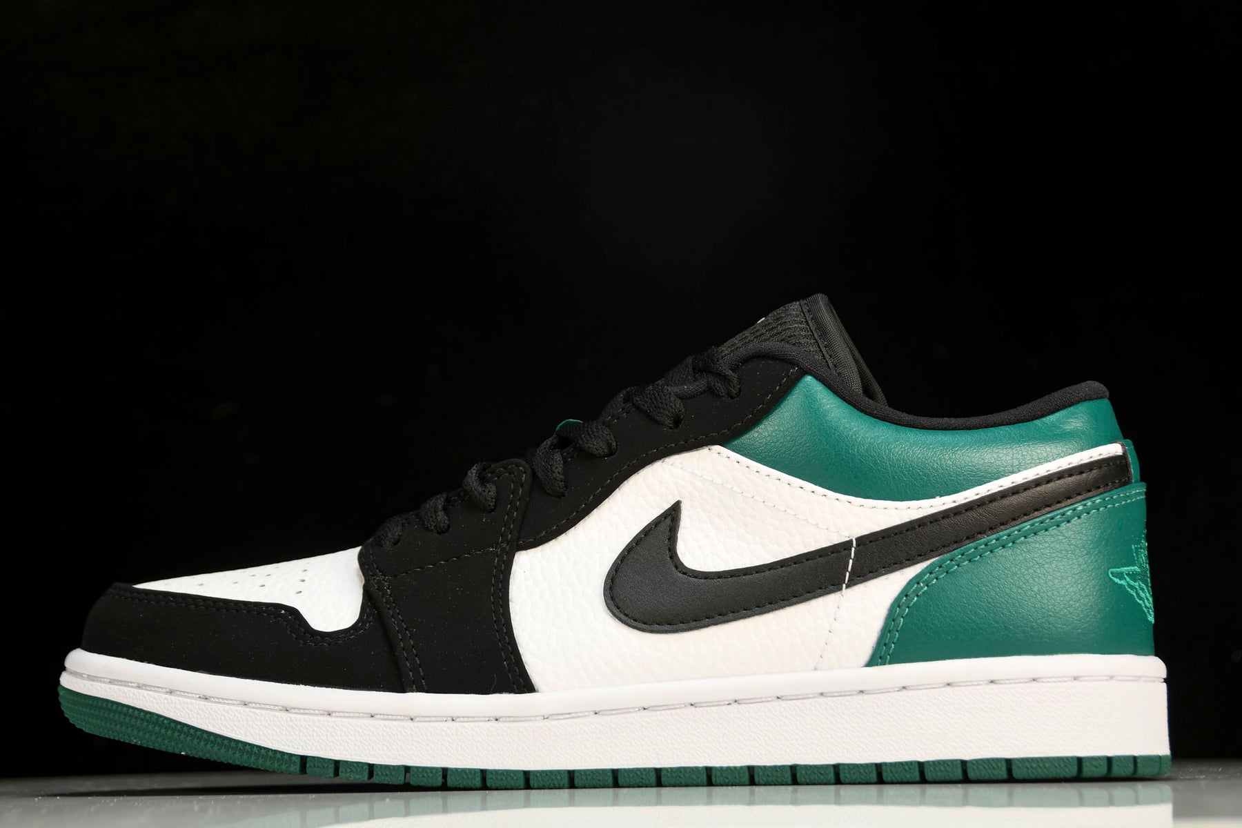 Air Jordan 1 Low White Black Mystic Green