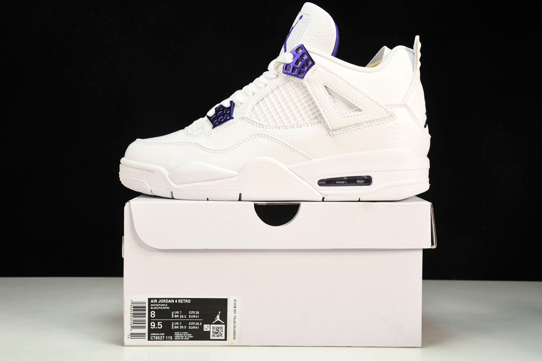 Air Jordan 4 Retro Metallic Purple