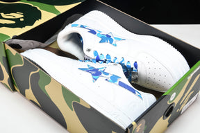 Bape Sta Low White ABC Camo Blue