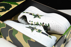 Bape Sta Low White ABC Camo Green