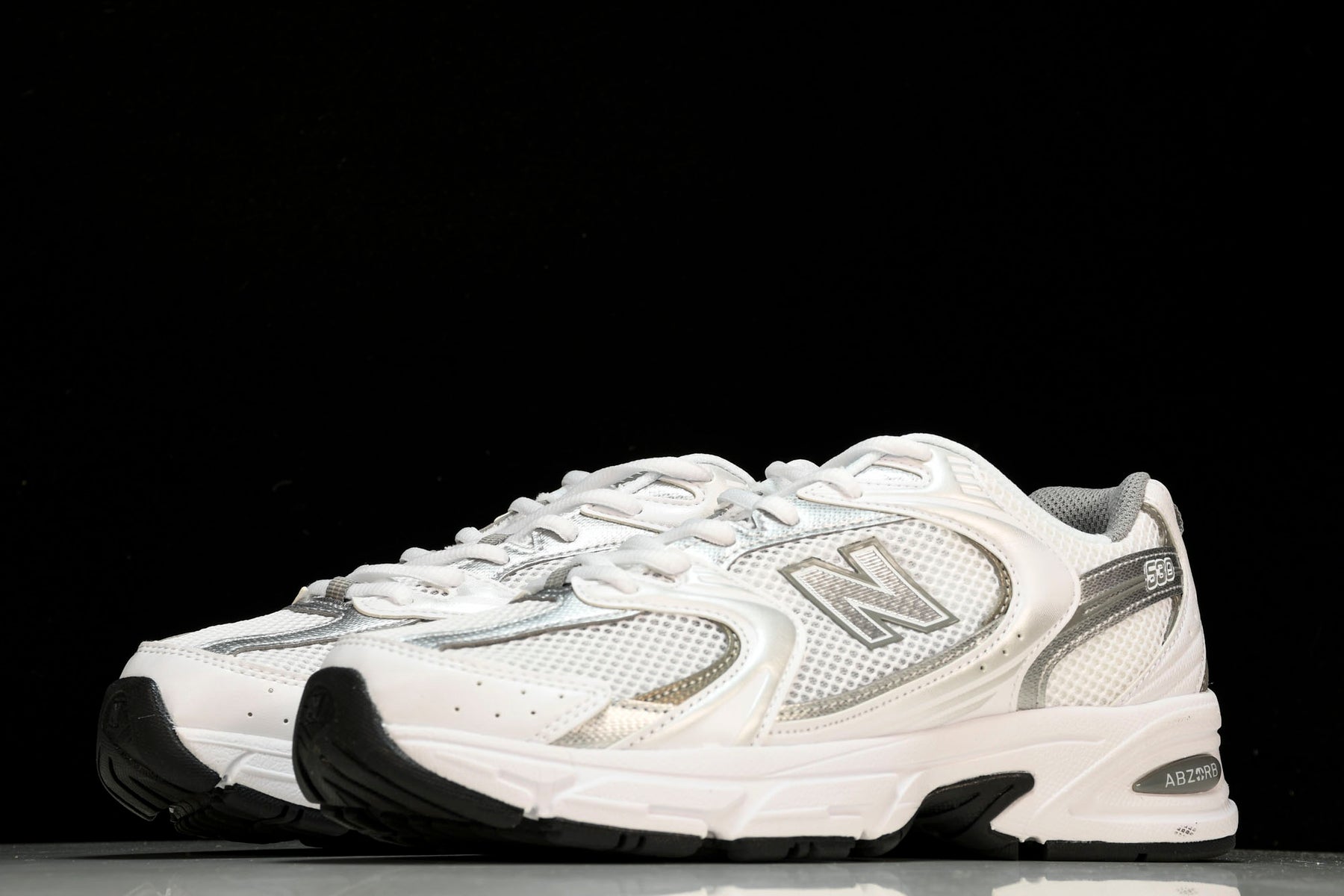 New Balance 530 White Silver Metallic