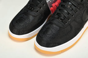 Fragment x CLOT x Nike Air Force 1 Low Black Silk