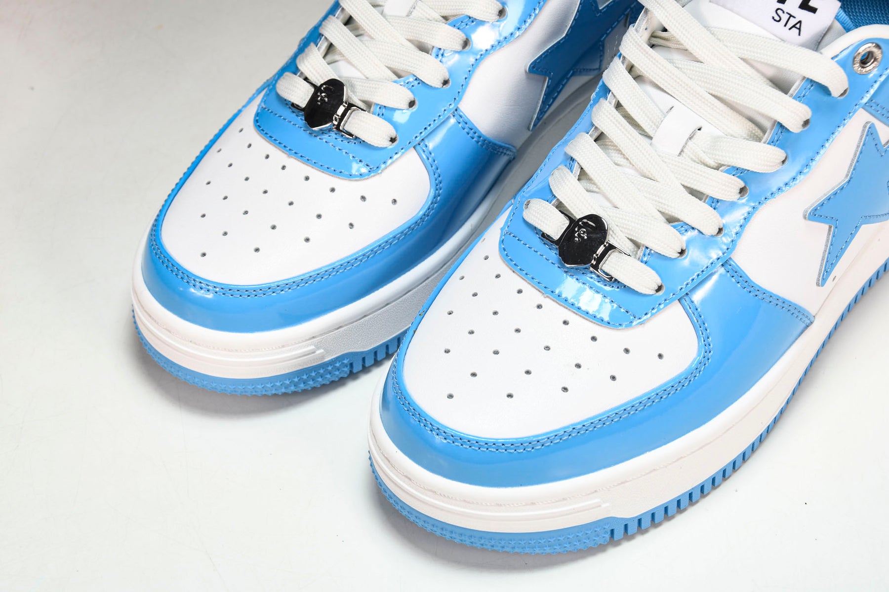 Bape Sta Patent Leather Blue White