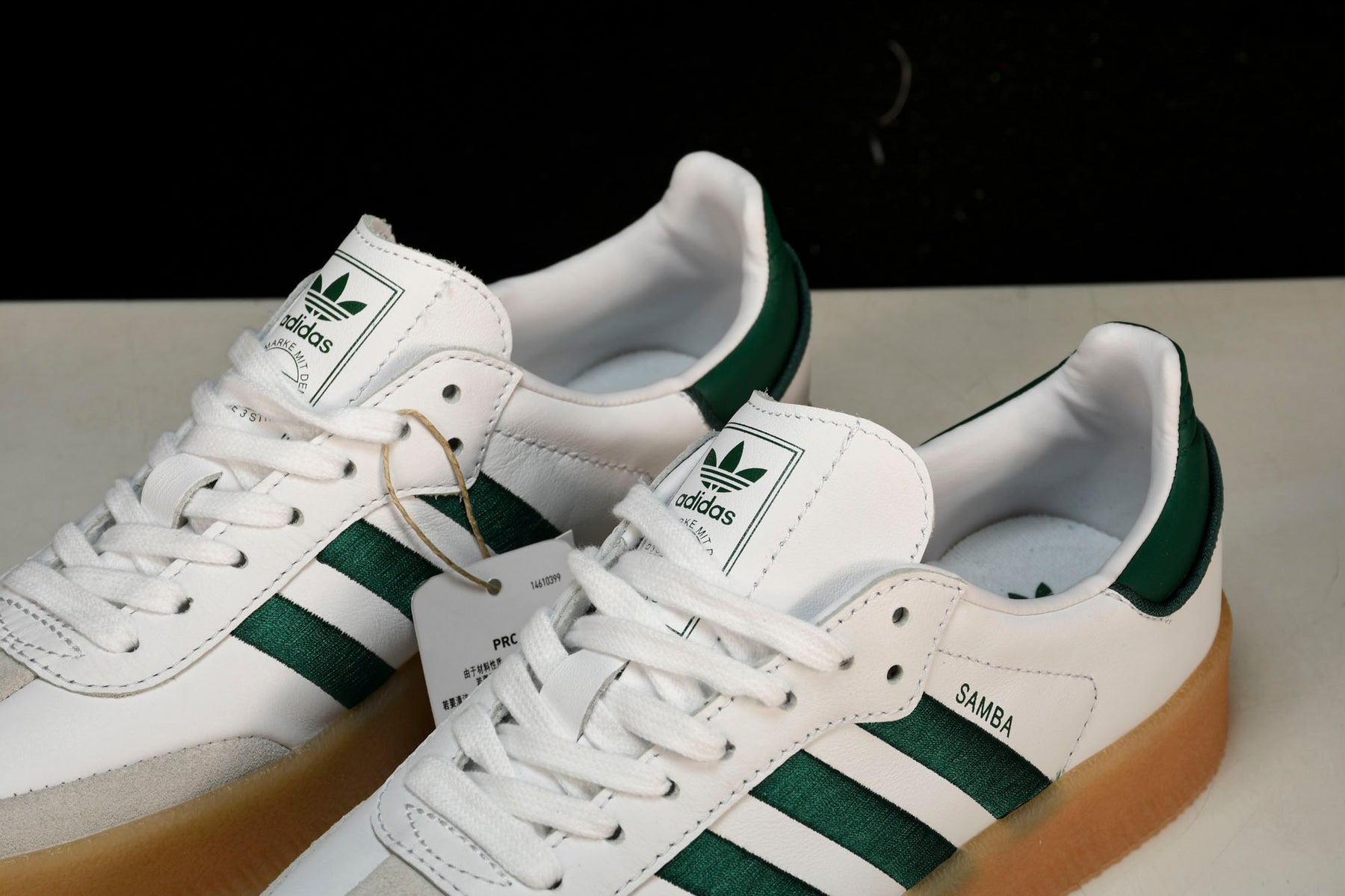 adidas Sambae White Collegiate Green Gum