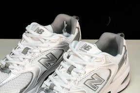 New Balance 530 White Silver Metallic