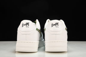 Bape Sta Low White ABC Camo Green