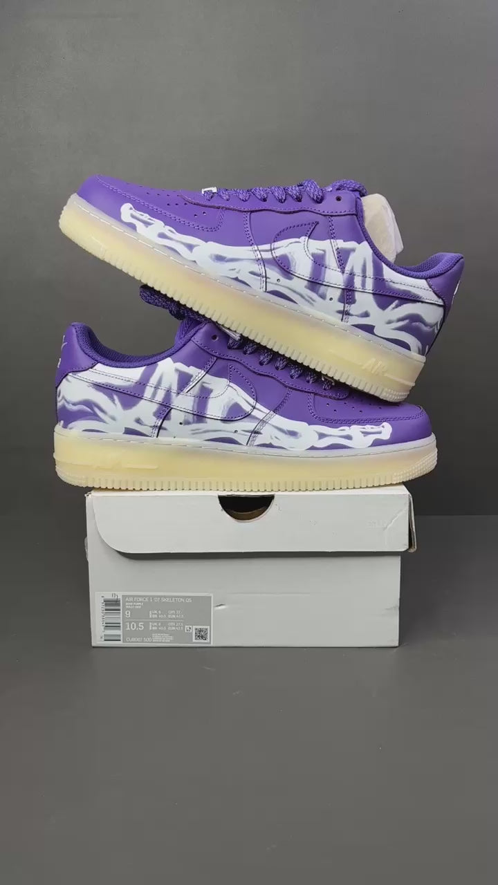 Nike Air Force 1 Low Purple Skeleton Halloween (2021)