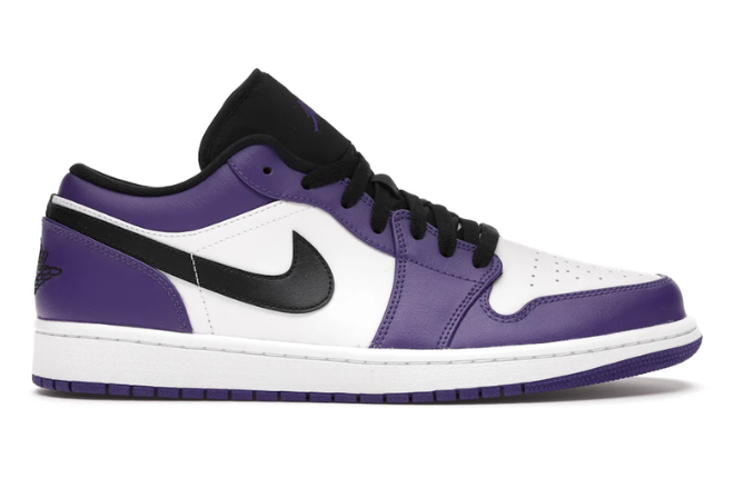 Air Jordan 1 Low Court Purple White