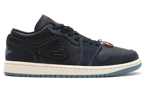 Air Jordan 1 Low SE Black Dark Obsidian Snakeskin