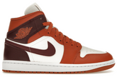 Air Jordan 1 Mid Dusty Peach Night Maroon